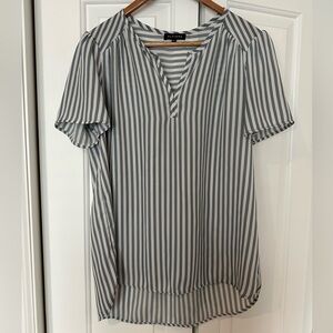 Pleione Striped Blouse - Small